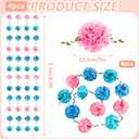 BIG KEYS 4-Piece Paper Flower Set, Garland Decoration, Mixed Colour Paper Ball Garland, Suitable for Birthday Decorations, Baby christenings, Weddings, Engagement Parties, and Christmas.