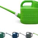 2 Gallon Watering Can for Outdoor Plants, Modern Watering Cans for House Plant Garden Flower, Plastic Watering Cans with Removable Nozzle and Long Spout (Light Green)