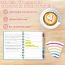 4 Pack Small Spiral Notebooks 3.5 x 5.5 in College Ruled, Mini Spiral Notebook, Waterproof 80 Sheets/160 Pages, Pocket Notebook with 120 Pcs Sticky Index Tabs for Home Office College School