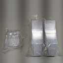 EASERCY 50 Pack 3 oz Square Mini Dessert Cups with Lids and Spoons Clear Dessert Shooter Cups with Spoons Parfait Cups with Lids Appetizer Cups for Party Small Plastic Dessert Cups for Pudding