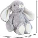 DILLY DUDU Gray Bunny Rabbit Stuffed Animal Plush Toy Best Gifts 10-Inch