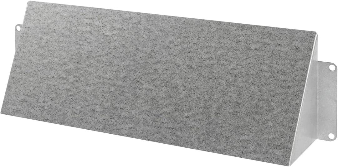 10" x 3" Galvanized Steel Vent Cover - Duct Exhaust/Inlet Rain Deflector - Weatherproof Guard for Open Ventilation Systems - Indoor/Outdoor Vent Hood - Air Vent Grille Protection Roof
