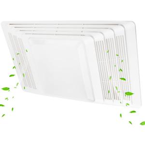 S97013662 Nutone Bathroom Exhaust Fan Cover, Bathroom Ventilation Fan Grille & Lens Compatible with Broan-Nutone Replacement for 655, 656, 657, 659, 695, HFL695, 696