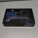 Cordless Heated Knee Massager with Vibration, FSA Eligible HSA, Heated Knee Brace Wrap Heating Shoulder Brace Support Wrap for Knee Elbow, Heating Pad with 6 Heating Levels, 3 Massage Modes&Timer (Black)