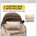 Ultralight Down Sleeping Bag with Pillow,15F 32F 46F Sleeping Bag for Women,Men,Youth Backpacking,Hiking and Camping Outdoor with 680FP Duck Down