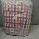 Geetery 4 Pack 4 Pack Chair Cushions for Dining Chair Kitchen Seat Pads with Ties Buffalo Plaid Soft Comfy Square Pads for Home, Outdoor, Patio, Room (Red,Green) (Red,Green)