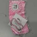 Mommy to Be Sash and Pin Set - Pink Baby Shower Decorations for Girl with Bracelet Keepsake - 4Pcs Gender Reveal Party Supplies for Mom Dad