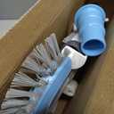 2025 Enhanced TidyMister Pool Vacuum Head with Wheels,Steering Handle Swimming Pool Vac with Side Brush & Rotatable Hose Adapter(Safe for Vinyl Liner) for Inground & Above Ground Pools - Triangle