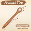 Wooden Danish Dough Whisk, Bread Whisking Tool for Mixing Sourdough, Egg and Flour Mixer Whisk, Traditional Bread Baking Tools and Supplies.