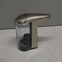 simplehuman 8 oz. Touch-Free Sensor Liquid Soap Pump Dispenser with Soap Sample, Brushed Nickel