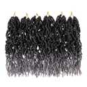 Leeven Ombre Grey Soft Locs Crochet Hair 12 Inch 6 Packs Pre looped Faux Locs Dreadlocks Synthetic Crochet Locs Crochet Hair for Black Women Tgrey#