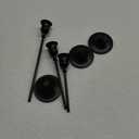 Black Candlestick Holders Taper Candle Holders, Set of 3 Vintage Candle Sticks Holder Decor Used as Fireplace Mantel or Table Centerpieces for Wedding, Dinning, Party