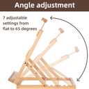 Falling in Art Heavy-Duty H-Frame Tabletop Easel for Painting, Adjustable Beechwood Desktop Easel, Portable Canvas Stand for Adults, Beginners and Artists