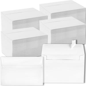 gisgfim 1000 Pcs A7 Envelopes 5.25x7.25 Inches Self Adhesive Invitation Envelopes for 5x7 Cards Printable Mailing Mailers Bulk for Wedding Baby Shower Postcard Photo Thank Notes Greeting Card