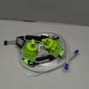 Blind Dog Halo Harness with Fluorescent Glow Effect, Adjustable Protective Safety Ring with Reflective Straps,Navigation Aid for Visually Impaired Pets, Blue  (XXS for 13-16In)