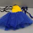 WISHTEN 5 PCS Halloween Costume for Kids Girls, Goggles/ Beanie/ Tutu Skirt/ Suspenders/ Gloves Halloween Costume Accessories