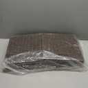 Handwoven Paper Woven Cube Basket Organizer with Handles set of 4 Foldable Storage baskets for Bedroom Living Room Cubby Storage Units for Clothes Books Toys (Brown, 13" L x 13" W x 13" H)