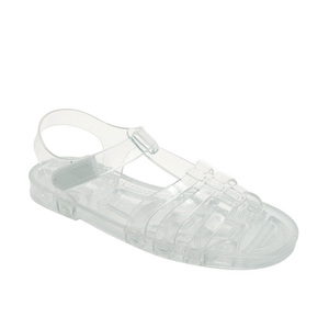 Toddler Sandals Jelly Shoes Girls Unisex Boy Flat Retro Slides Clear Kids Water Slippers Slingback Summer Beach Size 29 Adjustable Buckle Glitter Dress Soft, Large 