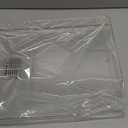 12"x16" Clear Acrylic Serving Tray with Golden Handles, Sturdy Huge Capacity Acrylic Tray for Coffee, Juice, Kitchen and Desk Organizer, Storage Tray (12"x16")