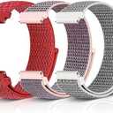 Relting Sport Loop Nylon Band 16mm 18mm 19mm 20mm 22mm Watch Band Quick Release,Soft Fabric Nylon Adjustable Replacement Wristband Strap for Men Women