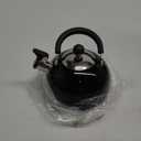 Lily's Home 2 Quart Stainless Steel Whistling Tea Kettle, the Perfect Stovetop Tea and Water Boilers for Your Home, Dorm, Condo or Apartment. (Black)