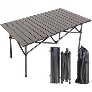 Camping Table Folding Table Picnic Table Portable Foldable CampTable (Black)
