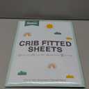 Biloban Crib Sheets Fitted for Boys, 2 Pack Crib Sheet Fits for Standard Crib Mattress, Neutral Toddler Bed Sheets Girl, Grey & Navy, 52X 28