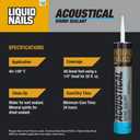3 x Liquid Nails Acoustical 28 oz. White Interior Sound Reducing Sealant