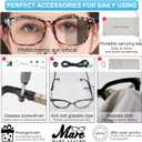 MARE AZZURO Photochromic Bifocal Reading Glasses Women Blue Light Blocking Square Readers Sunglasses 1.00 1.50 2.00 2.50 3.00 3.50 4.0 (Leopard, 4.0)