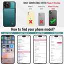 Vinich for iPhone 11 Pro Max Wallet Case with Card Holder, RFID Blocking Credit Slots Kickstand Shockproof Phone Cover Fit for iPhone 11 Pro Max 6.5" Bluish Green