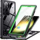 Temdan for Samsung Galaxy S23 Ultra Case,Waterproof Built-in Lens & Screen Protector[Full Body Shockproof][12 FT Military Drop Proof][Dustproof][IP68 Underwater] Case for S23 Ultra 5G 6.8-Green