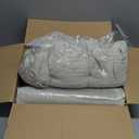 Kyaringtso Chair Cushions for Dining Chairs Set of 6, Non Slip Indoor Kitchen Chair Cushions with Ties, Tufted Memory Foam Seat Chair Pads, 17" x 16" x 3", Cream