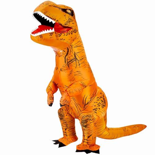 viwzon Inflatable Dinosaur Costume Adult & Kid, Blow Up Trex Costume for Parties Cosplay Funny Inflatable Suit
