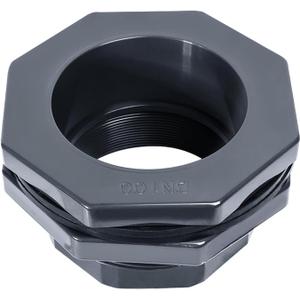 4 Inch PVC Bulkhead Fitting, PVC Bulkhead Fitting for Pools, Rain Barrels, Aquariums, Water Tank