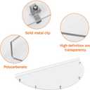 Clear Window Well Covers Outside 39" X 16", Heavy Duty Polycarbonate Basement/Egress Window Well Cover, UV Resistant, Tear-Resistant, Waterproof, Windproof (Only Cover)