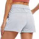 Willit Women's Shorts Hiking Athletic Shorts Yoga Lounge Active Workout Running Shorts Comfy Casual with Pockets 2.5" (Gray, XL)