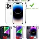 SunStory Compatible with iPhone 14 Pro Case with HD Screen Protector, 3-Layer Heavy Duty Full-Body Cover,3 in 1 Hybrid Protective Case for iPhone 14 Pro 6.1",Red
