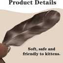 8 PCS Cat Wand Attachment Funny Spinning Feather Propeller Cat Toy Refill Cat Propeller Toy with Bell Cat Wand Attachment Replacement for Cats, Kittens, Cat Wand Toy