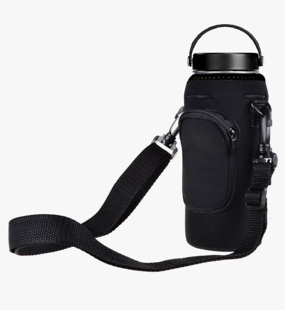 AF-WAN Neoprene Insulated Water Bottle Cooler Carrier Sleeve Bag Pouch with Strap Pefect for 20oz Hydro Flask Stainless Steel Wide Mouth Water Bottle(Set of 2)