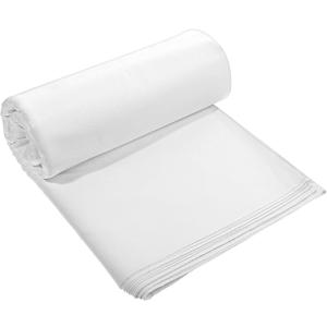 100% White Cotton Fabric 5 Yards 59 Inches Wide Cotton Quilting Fabric by The Yard, Soft Embroidery Muslin Fabrics for Sewing Material Apparel Cloth