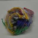 CEE 4 Pack 10 Double Row Tambourine, Half Moon Musical Tambourine 20 Metal Jingles Hand Held Percussion Drum, Panderos Para Adultos, Plastic Tambourines for Adults, Church, KTV, Party, Multicolored