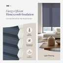 CHICOLOGY Cordless Cellular Shades, Room Darkening, Ocean, 30x64