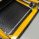 Push Cart Dolly by Wellmax, Moving Platform Hand Truck, Foldable for Easy Storage and 360 Degree Swivel Wheels with 330lb Weight Capacity, Yellow Color