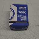 700c Bike Tire Inner Tube Replacement for Road Bicycle 28 Inch Premium Heavy Duty Butyl Rubber Spare 2 Pack with Tire Levers