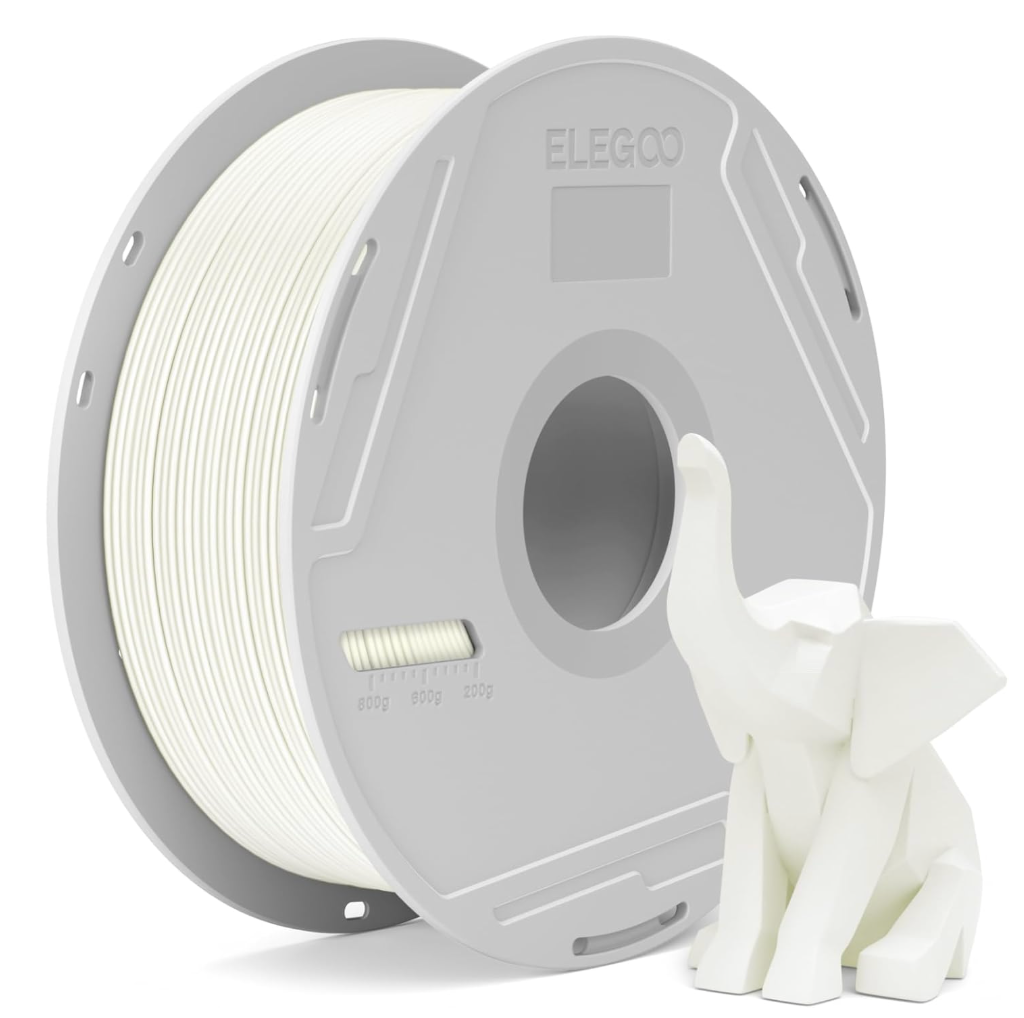Elegoo 3D Printer Filament, 1 Spool, White