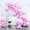 PartyWoo Pink Balloons 100 pcs Different Sizes of 36 18 12 10 5 Inch Lilac Pastel Pink Purple Latex Helium Balloon Arch Kit Garland for Baby Shower Butterfly Birthday Party Decorations Pink-Q04