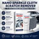Nano Sparkle Cloth Car Scratch Remover - 2026 Upgrade Scratch Remover for Vehicles, Magic Wipes Cleaning Cloth Car Scratch Repair Paste, Scuff Repair Polishing Wax Kit (Mibai-1pcs)