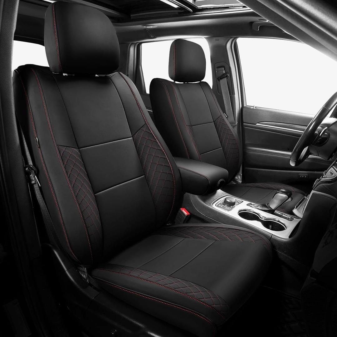 FREESOO Custom Leather Car Seat Covers for Jeep Grand Cherokee 2011-2021