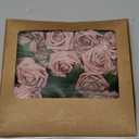 Dusty Rose Artificial Flowers 25pcs, Dusty Rose Flowers for Centerpieces DIY Wedding Decorations, Real Looking Dusty Pink Flowers with Stems for Valentine's Day Dessert Table Decor
