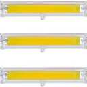 CTKcom 118mm/4.65In 15W White 6000K R7S LED Bulb (3 Pack) 110V T3 J Type Halogen Bulb Replacement 150W Halogen Bulb Equivalent Double Ended